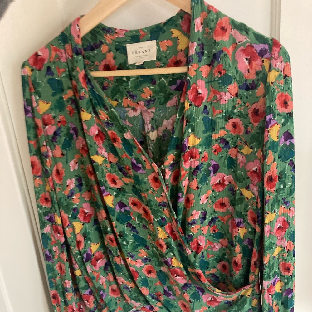 Sézane Floral Blouse